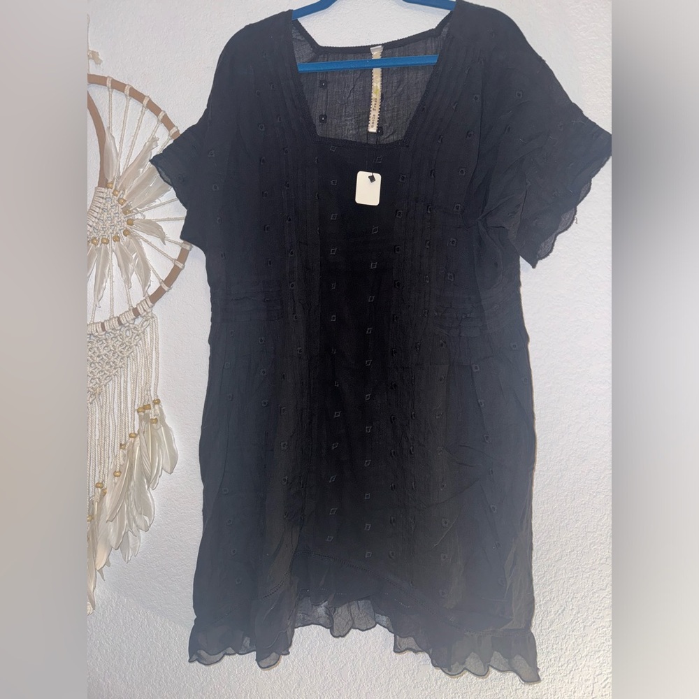 Uncle Frank Sheer black dress size Large